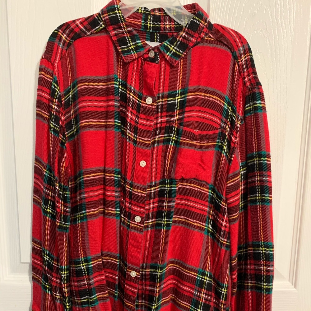 Old Navy Girls Plaid Flannel Shirt